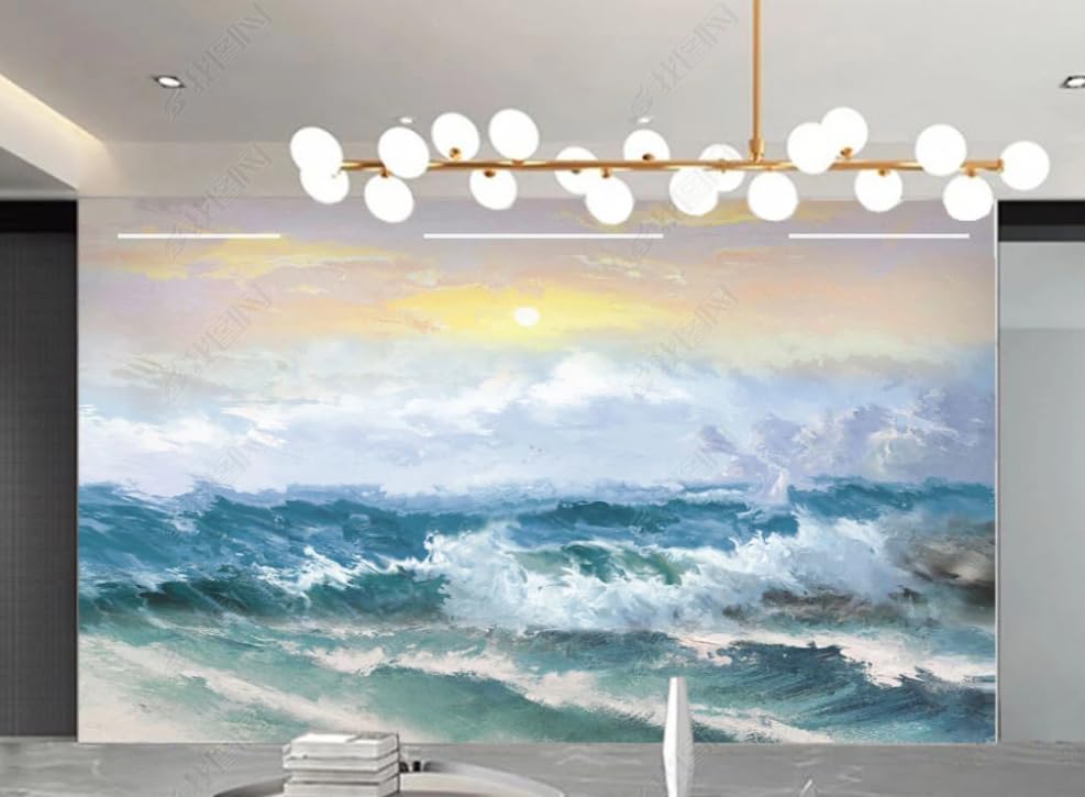 Papier peint intissé paysage d'art 150x105 cm pour decoration murale salon