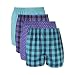 Gildan Men's Woven Boxer Underwear Multipack, Mixed Purple, Small