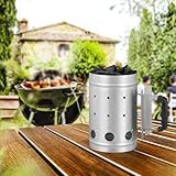 Grillzubehör, Anzündkamin, Grill anzünder, Grillkohleanzünder Anzündkamin, aus Stahl,...
