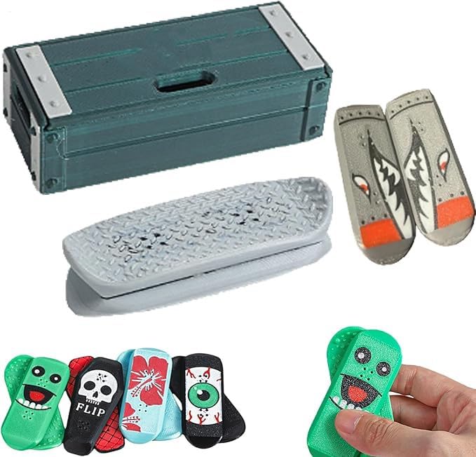 Magnetic Mini Fingerboard | 3D Printed Fingerboard Obstacles, Spin, Flipe, And Roll Your Stress Away | Fun, Stress-Relieving & Portable | For Family Friends Boys Girls