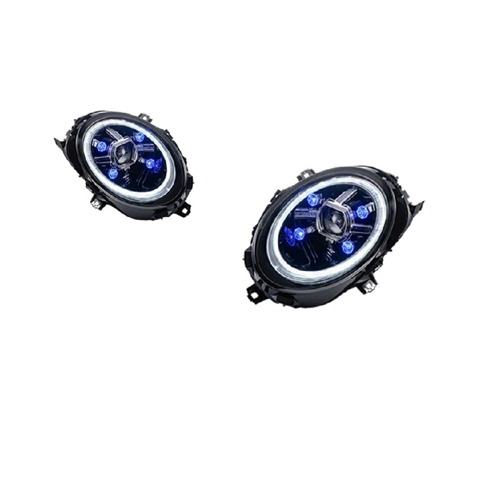 Pasuje do B//M//W F55 F56 F57 14-21 w pełni Led DRL reflektor samochodowy montaż sygnału akcesoria samochodowe zmodyfikowana lampa reflektory LED(Style D one pair)
