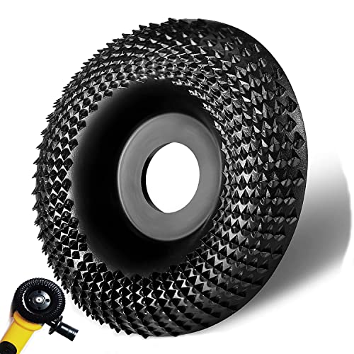 Disco Abrasivo de Madera 125mm, Muela Amoladora para Amoladoras Angulares, Herramienta de Lijado de Madera, para Desbaste de Madera, Molienda, Tallado Cover