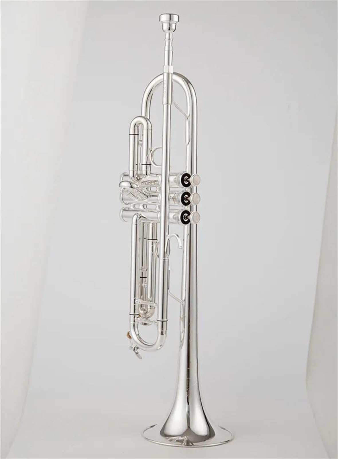 Standard Trompeten Bb-Trompete B-Messing Versilbert Professionelle Trompete Musikinstrumente Mit Ledertasche