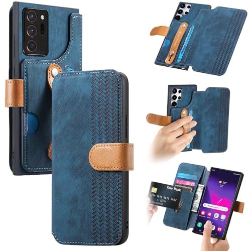 Coque Note 20 Ultra SWMGK Asuwish en bleu marine pour protection portable