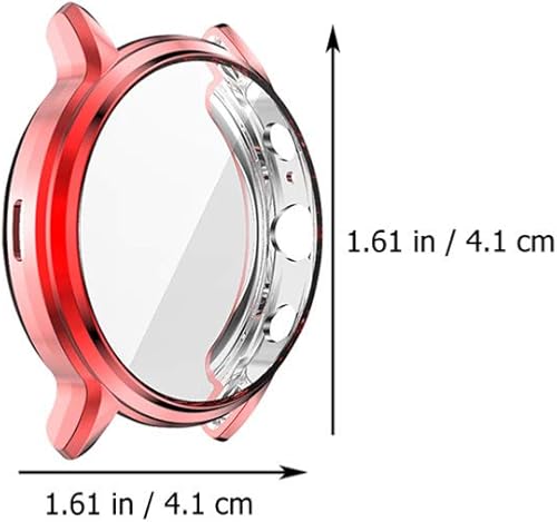 Miniatura 2 de Mikikit Funda de reloj compatible con Fossil 5 Carlyle, funda protectora de TPU para reloj, 5 unidades, color aleatorio