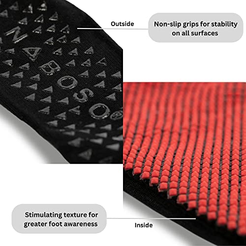 NABOSO Non-Slip Studio Socks with Stimulating Texture, 1 Pair3