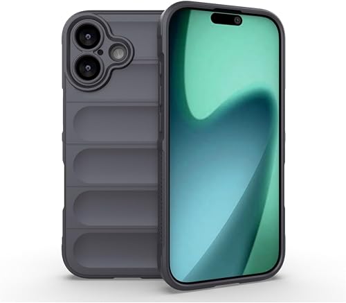 CellTime Case For iPhone 17 Magic Shield Shockproof Cover - Advanced Shock Absorption, Skin-Friendly Grip, Camera Protection (Dark Grey)