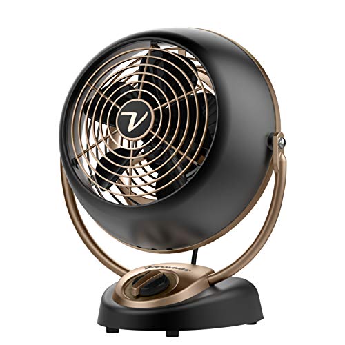 Retro Vintage Fan for Cooling & Decor, 3 Speeds - Gunmetal Gray
