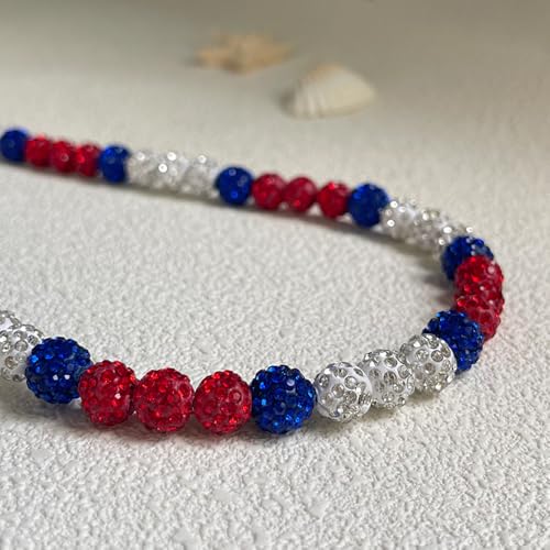 Baseball Necklace 16in/19in/22in Baseball Bling Drip Necklaces Rhinestone Clay Beaded Chain Necklace for Men Cool Sports Jewelry for Players Lovers2