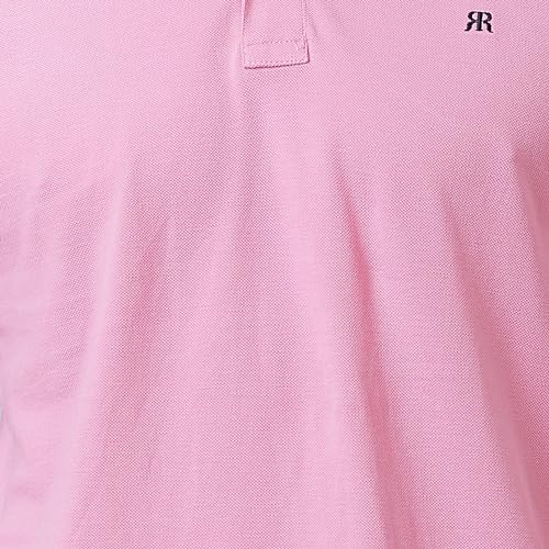 Image of Raymond Contemporary Fit Pure Cotton Solid Pattern Polo Neck Casual T-Shirt