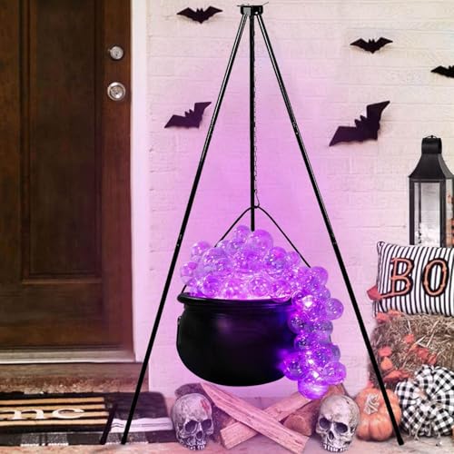 Caldero de brujas con trípode que soluciona tu decoración de Halloween 3