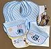 6pcs Blue Bib to Cross Stitch, 14ct, cotton big size thick material cotton blank bib cross stitch kit