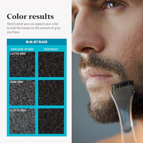JUST FOR MEN Color Gel Bigote, Barba y Patillas 115 Negro Intenso miniatura 6