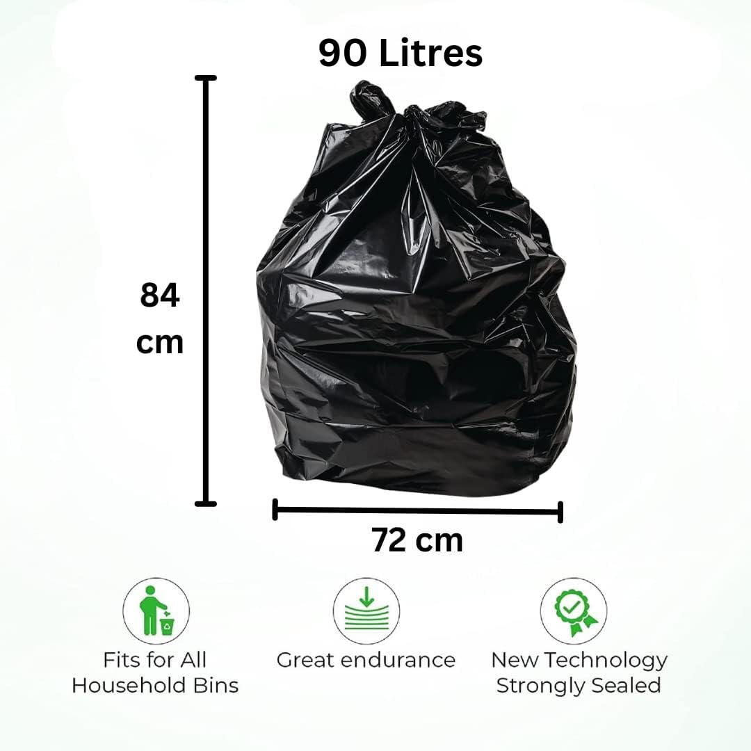 BinIt 90 Jumbo-Pack Everyday 70L Eco-Friendly, Strong & Secure, Müllsäcke, Müllsäcke, Müllbeutel
