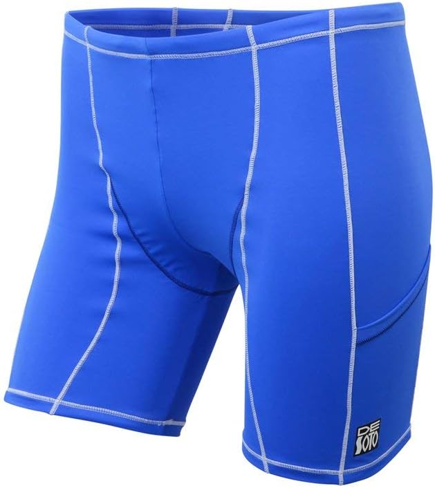 De Soto Men’s Carrera Tri Short 2 Pocket – Triathlon Shorts with Minimalist Fleece Pad and Pockets for Multisport and Running