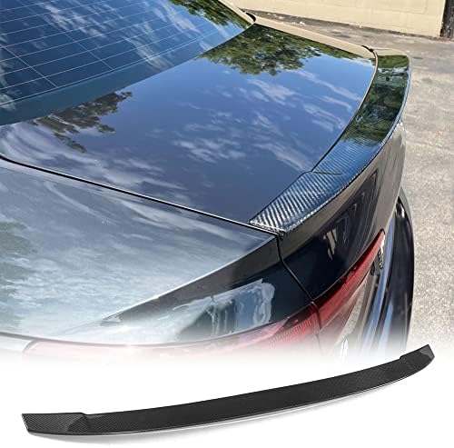 MCARCAR KIT A4 Carbon Fiber Trunk Spoiler for Audi A4 S4 (B9) Sedan 2017-2023 Rear Boot Lid Highkick Wing Lip Factory Outlet