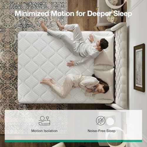 Image of Novilla Full Size Mattress, 12 Inch Hybrid Mattress in a Box, Comfort Sleep|Pocket Innerspring for Motion Isolation, Supportive & Pressure Relief, CertiPUR-US Certified, Guest & Dorm