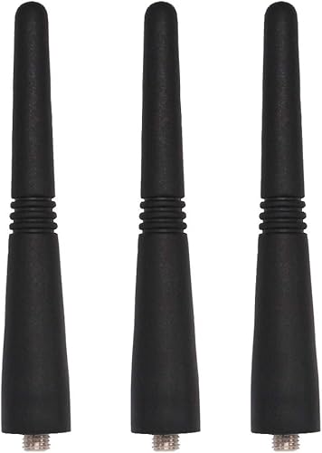Antena UHF compatible con Motorola HT750 HT1250 HT1550 PR400 CP200 CP200D EX500 EX600 CP040 P1225 PMAE4003A PMAE4003 403-470MHz 3.5 pulgadas