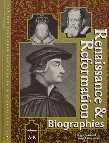 Renaissance and Reformation: Biographies: 001 (... 078765471X Book Cover