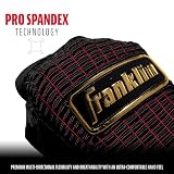 Franklin Sports MLB Pro Classic rękawice baseballowe para rękawic do mrugnięcia - czarne/złote - dla dorosłych L