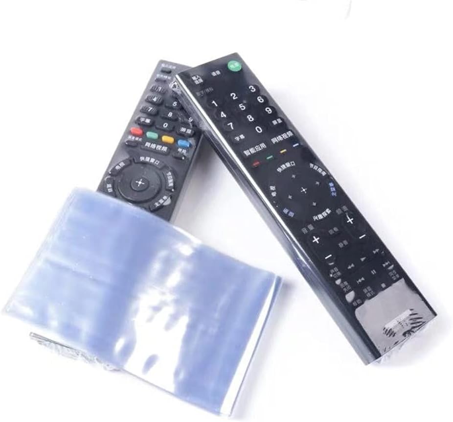 10pcs Shrink Wrap Bags for TV Remote Control, TV Remote Controls Covers Clear, Heat Shrink Wrap Bags (2.36x10.47 Inch)