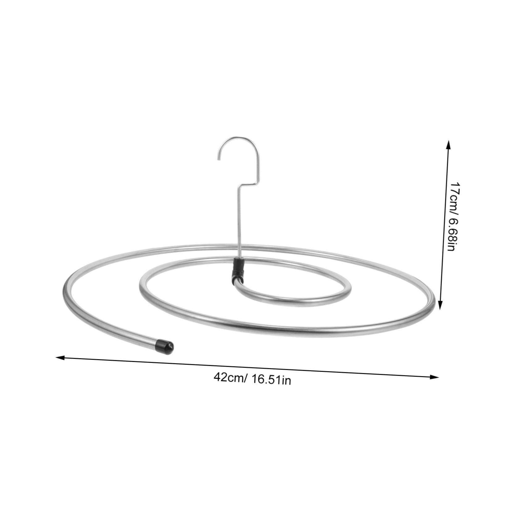 VICASKY Stendino da Esterno in Acciaio Inossidabile Spesso 2 Pezzi, Appendiabiti Spirale Girevole a 360°, per Asciugare Lenzuola e Asciugamani in Lavanderia Stile Casuale