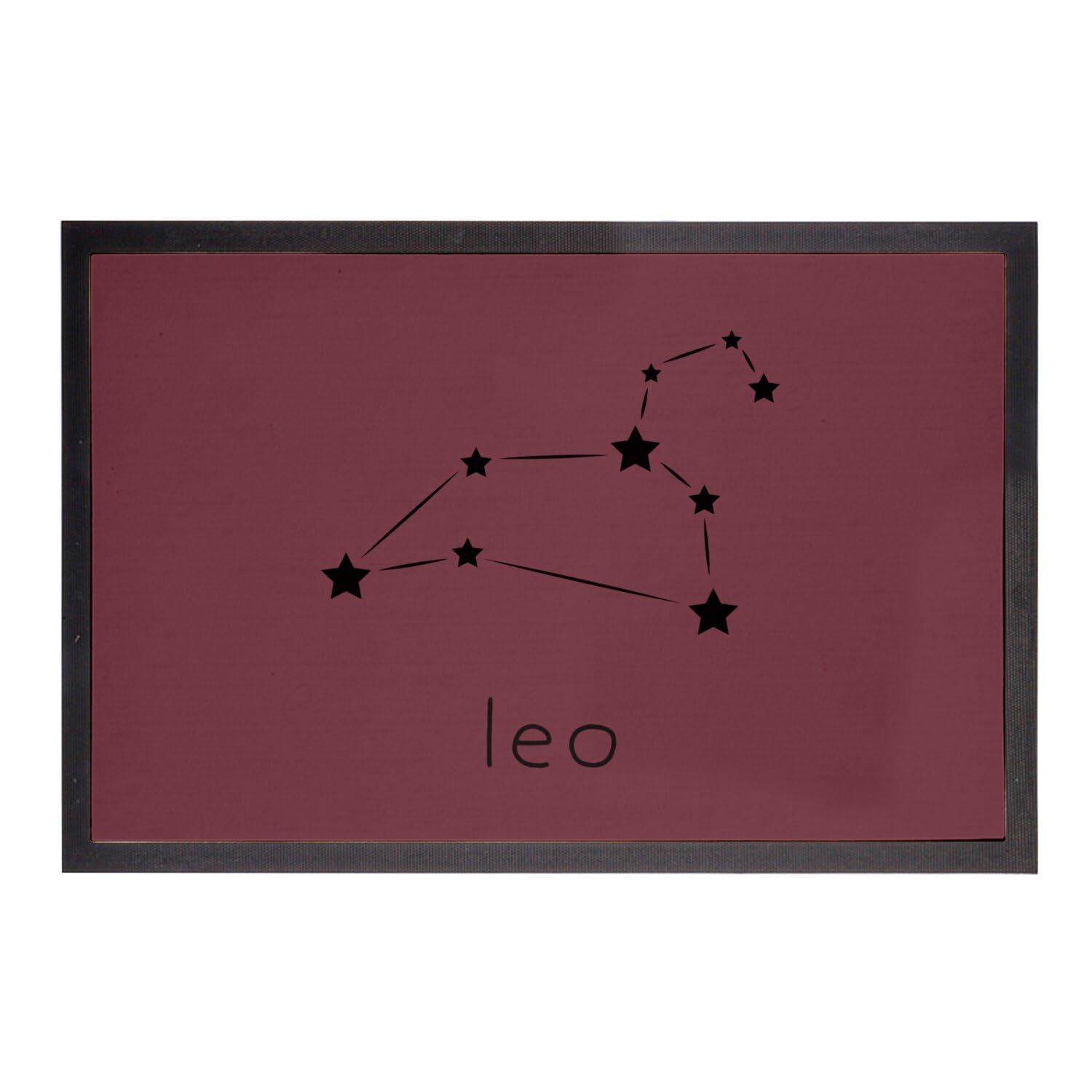 Paillasson Leo Sign Astrology de 60x40cm pour décoration d'entrée et constellation
