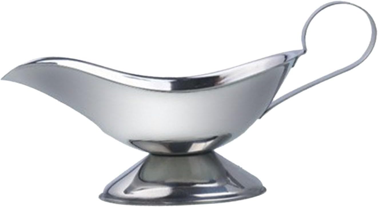 Sauce Boat Container Gravy Serving Dish Syrup Jar for Cooking Kitchen Picnic 14cmx5.3cm