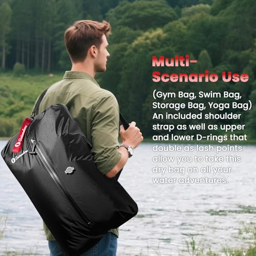 Vacuum Bags for Travel Luggage (2PCS + Wireless Pump), Vacuum Clothing Compression Bag with Adjustable Shoulder Strap, 50.6L Large Capacity, IP67 Waterproof, Reusable for Carry-on Luggage & Backpack3