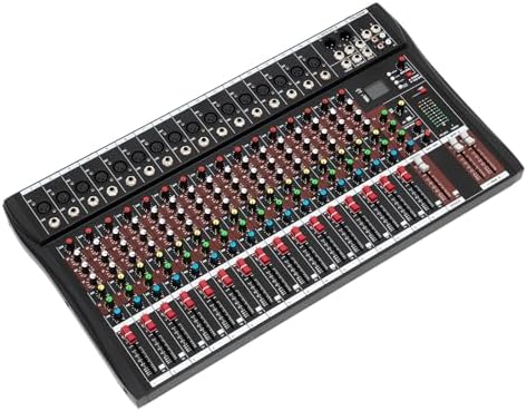 Channel Audio Mixer 16 Channel Studio Audio Mixer with Bluetooth ...