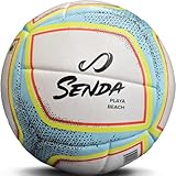 Senda Playa Beach Soccer Ball, Fair Trade Certified, White/Blue, Size 5 (Ages 13 & Up)
