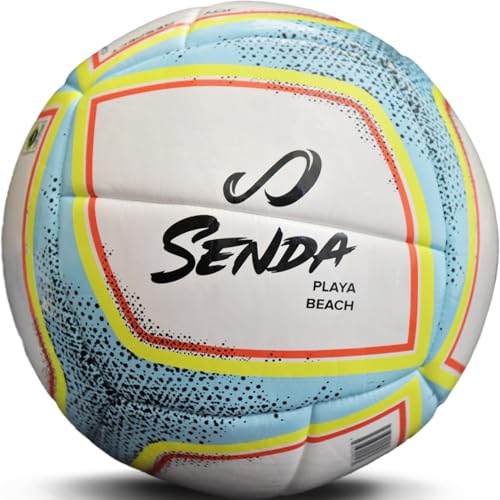 Senda Playa Beach Soccer Ball, Fair Trade Certified, White/Blue, Size 5 (Ages 13 & Up)