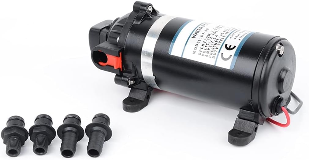 ZTBH Stainless Steel Booster Pump Lawn Jet Pumps High Pressure Diaphragm Pump 9.5m Lift Submersible Pumps, 110v/220v Water Pump for Home Garden Water Transport Irrigation (Voltage : 220v)