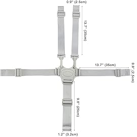 High Chair Strap Replacement, Baby Trend Five Point High Chair Harness Adjustable Highchair Strap Accessories