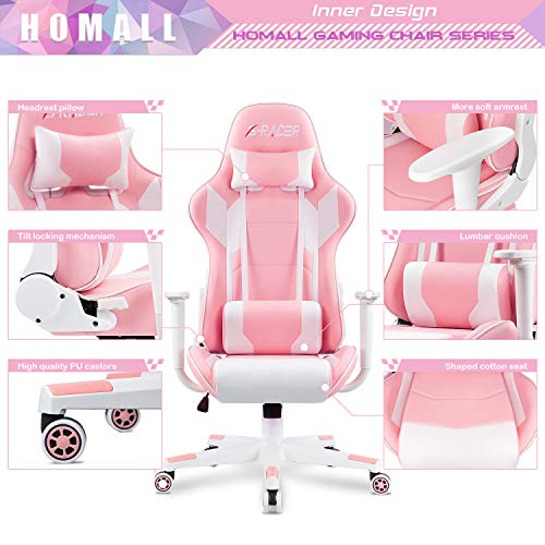 image for Homall Gaming Chair, Office Chair High Back Computer Chair Leather Des