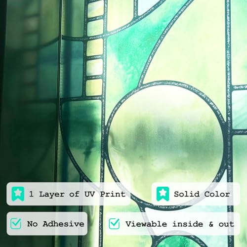 Vinilo Decorativo para Ventana estilo Vidrio Templado 16.93x84.65 miniatura 2