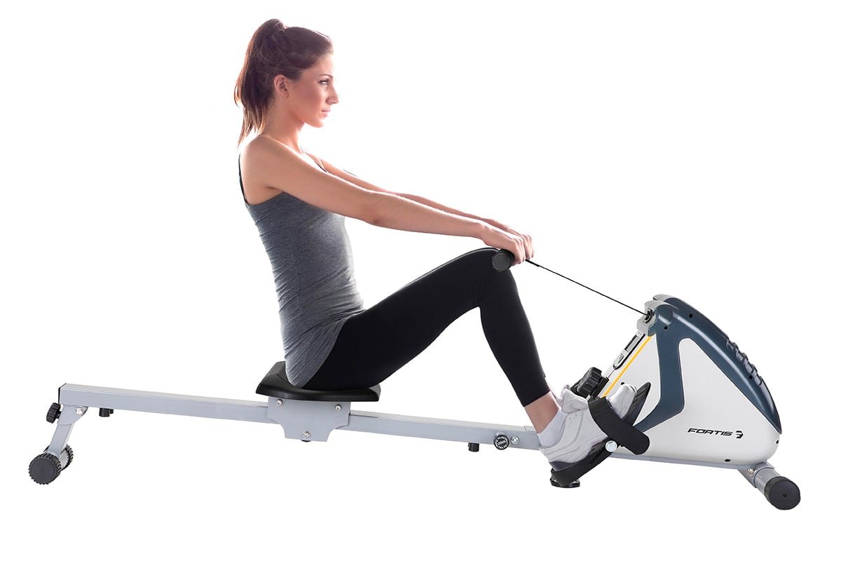 fortis foldable mechanical exercise rowing machine