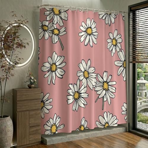 Rideau de douche lavable et imperméable 180x200 cm avec 12 crochets