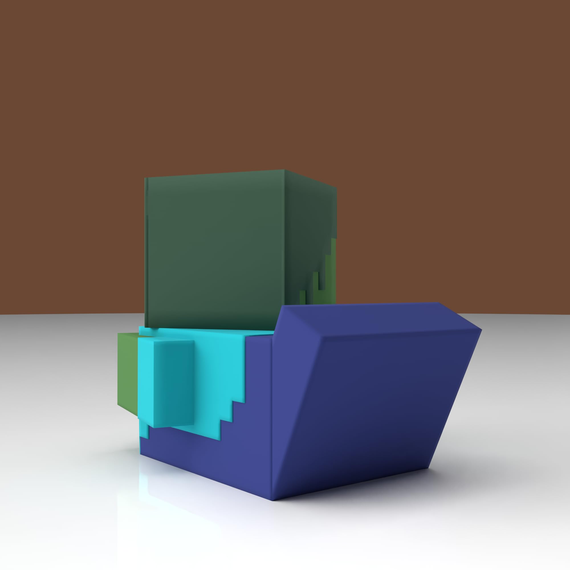 TUBBZ First Edition: Minecraft - Zombie Cosplaying Rubber Duck Vinyl Figure, Zombie (Bathtub), 3.54 inches - Image 3