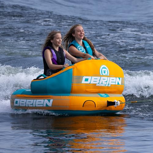 O’Brien Barca 2 Towable Tube for Boating, 2-Person Inflatable Water Tube with Dual Tow Points, Comfortable Seating, and Durable Construction by O'Brien - Image 3