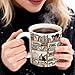Palasarkaaa Cat Book Coffee Mug Gifts for Book Lovers Readers, Library Bookshelf Cup for Librarian Bibliophile, Bookworm Club Gifts for Friends - Reading Writer Women Black Coffee Cup 11oz