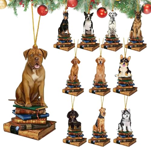 11 Stück Hunde Christbaumschmuck, Dackel Weihnachtsbaumschmuck,...