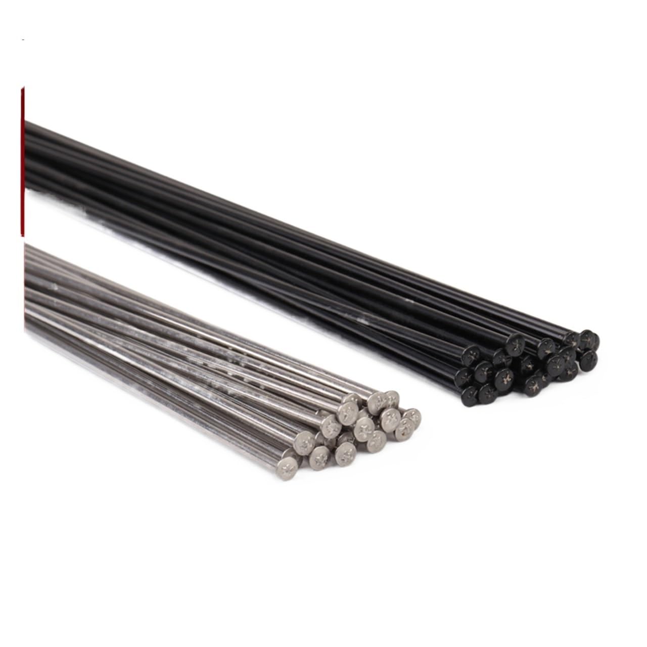 Rayons de vélo 14G anti casse en acier inoxydable argent 20 pièces - 6