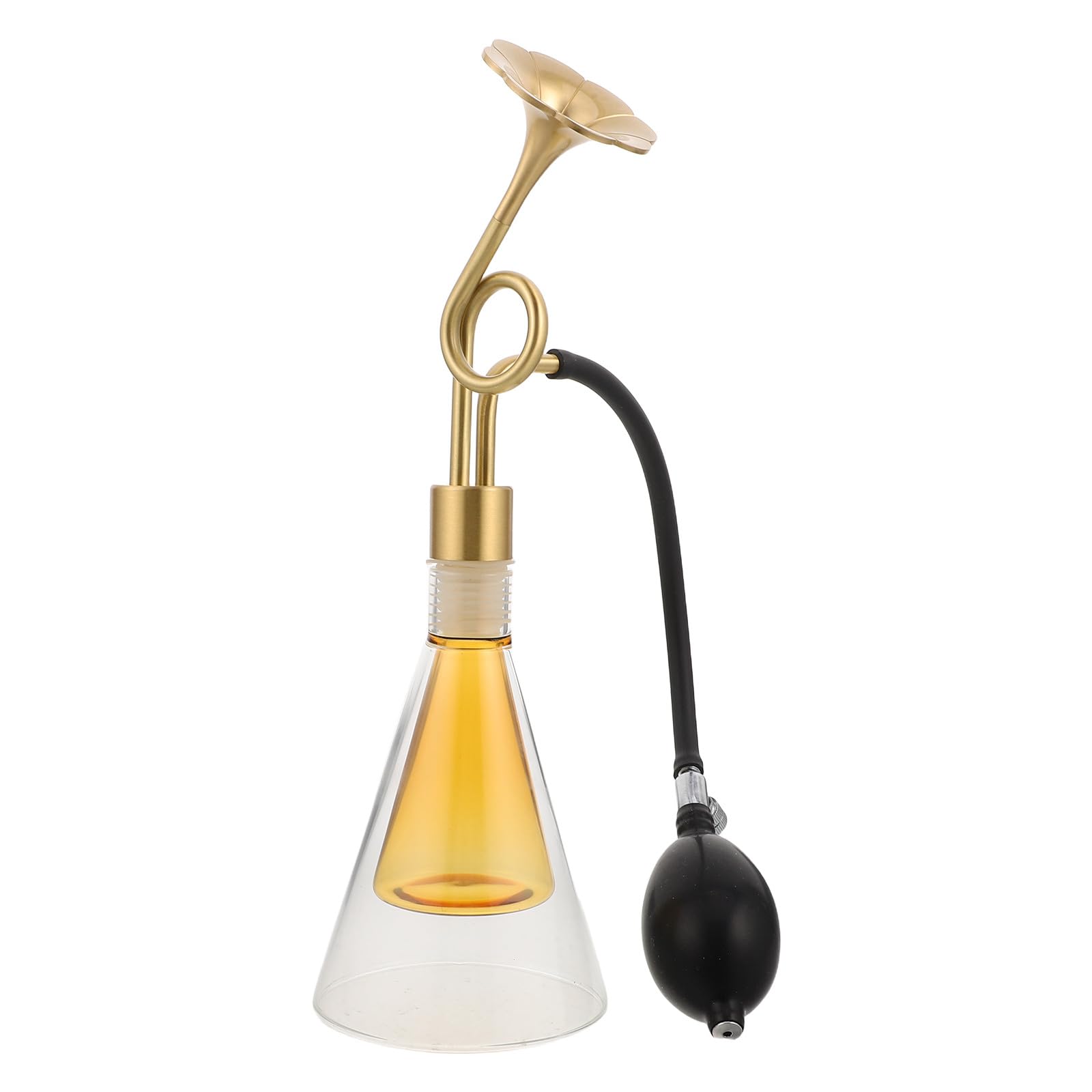 Frasco de vidrio para muestras de aceites esenciales, botella de latón para perfumes, granos de café y té, dispositivo de prueba de fragancias para spas, exposiciones y decoración.