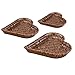 STOBOK 3 Sztuk Naturalne Wiklinowe Owoce Kosz Serca W Kształcie Rattan Bread Kosz Śniadaniowy Kosz Tacy Hand- Tkany Kosz Przechowywania Bread Service Basket