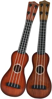 Kisangel 2 Piezas Ukelele de Juguete práctica de Ukelele Instrumentos pequeño pequeños Juguetes Musicales para Juguete de Guitarra para el plastico Color Aleatorio