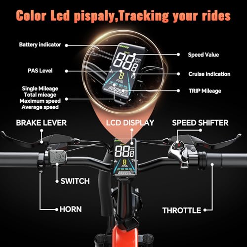 Image of 1500W Folding Electric Bike for Adults, 52V 20AH Large Removable Battery E Bike, 30+MPH, 80 Miles Max Range, 20 inch x4.0 Fat Tire Ebike, Dual Suspension Commute Electric Mountain Bicycle