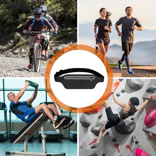 peiqiup Laufgürtel für Handy, Wasserdicht Lauftasche für Damen und Herren, Für Sport Running Joggen Fitnesss Radfahren, Schwarz