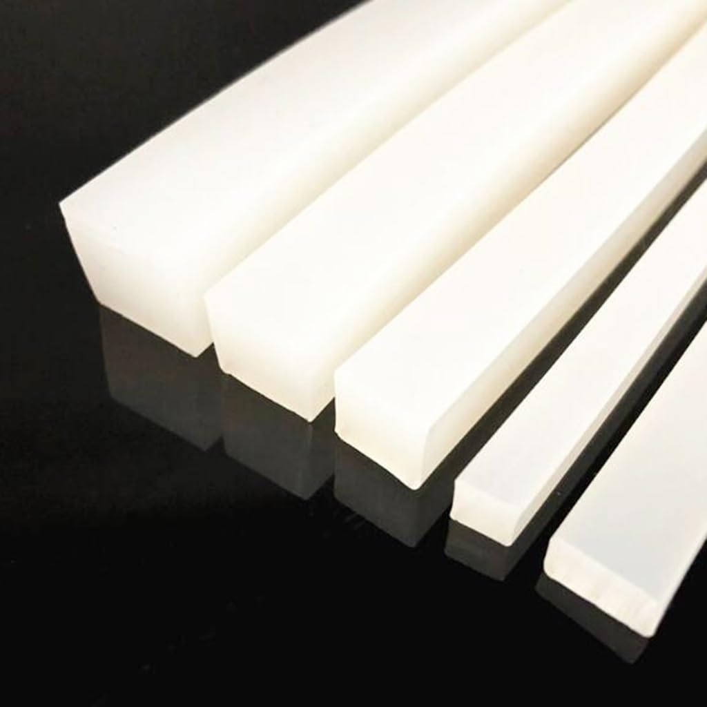 Tira de sellado de silicona de 3 metros de largo: aislamiento resistente a altas temperaturas for mejoras del hogar y manualidades, 1 unidad(10mm x 20mm)