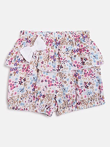 Image of Nautinati Baby Girls Cute Printed Top and Shorts Clothing Set | Age 0-3 Years
